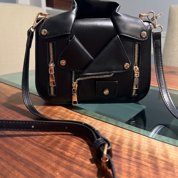 Black Leather Jacket New Purse! - Picture 1 of 9